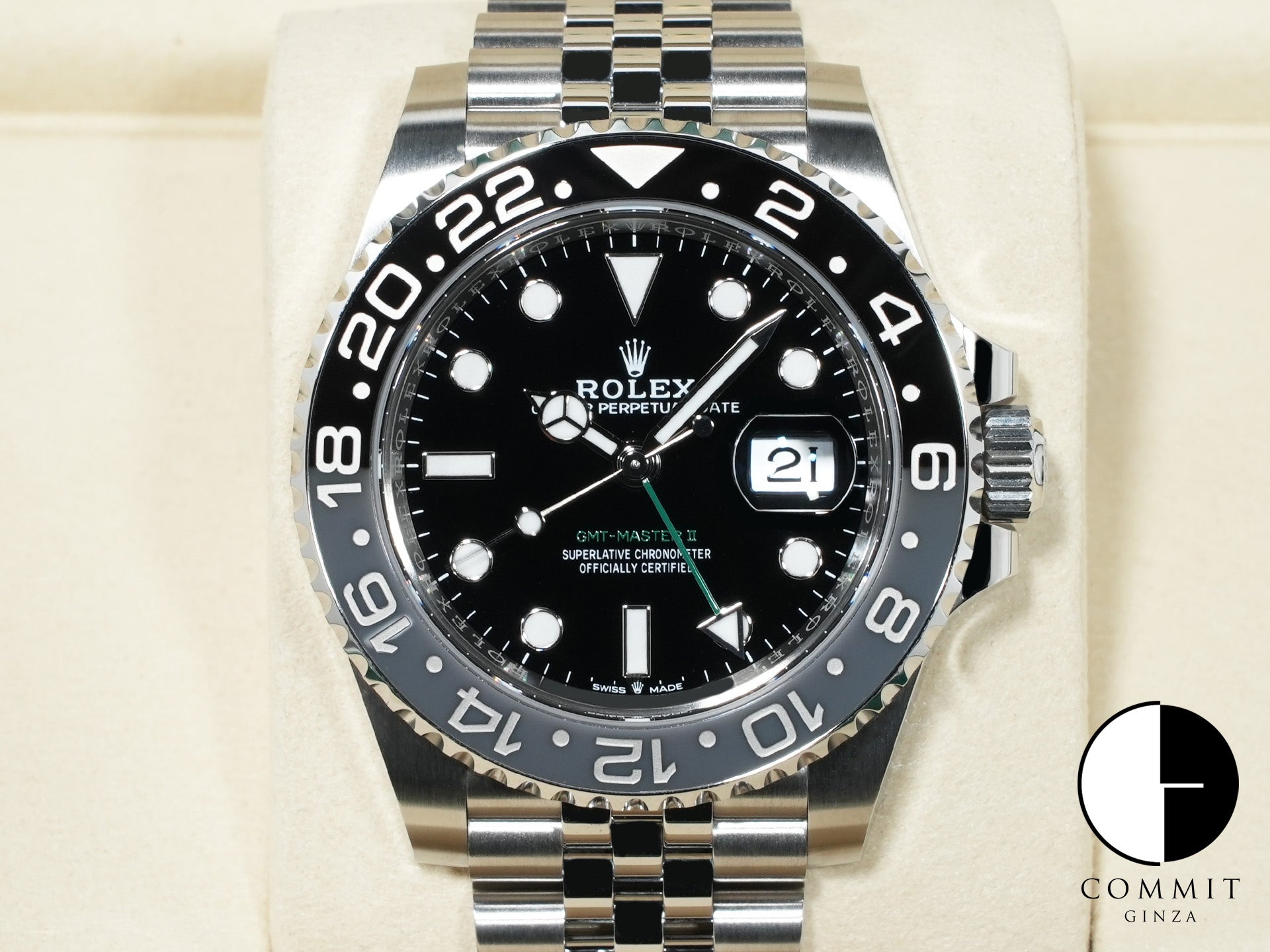 ロレックス GMTマスターII Ref.126710GRNR ステンレススチール ブラック文字盤 ジュビリーブレスレット 未使用 rscaniqr