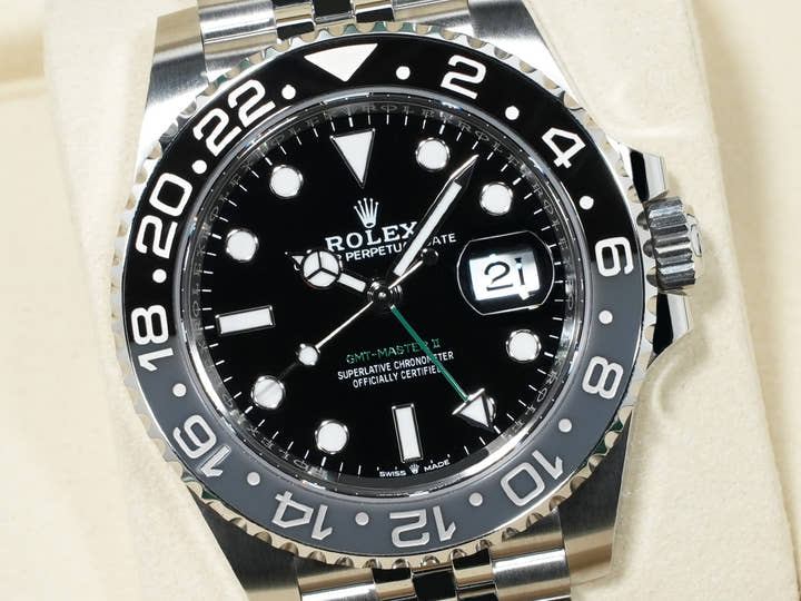 ロレックス GMTマスターII Ref.126710GRNR ステンレススチール ブラック文字盤 ジュビリーブレスレット 未使用 rscaniqr