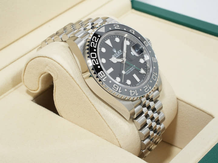 ロレックス GMTマスターII Ref.126710GRNR ステンレススチール ブラック文字盤 ジュビリーブレスレット 未使用 rscaniqr
