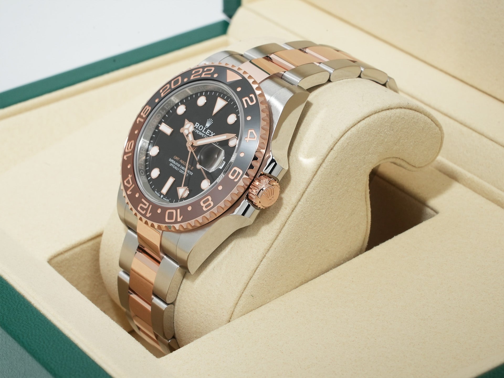 ロレックス GMTマスターII Ref.126711CHNR ステンレススチール/エバーローズゴールド ブラック文字盤 オイスターブレスレット 未使用 cp386544