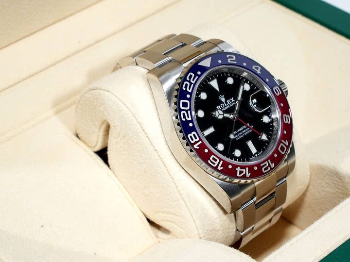 ロレックス GMTマスターII Ref.126710BLRO ステンレススチール ブラック文字盤 オイスターブレスレット 中古 8p5ufhm2