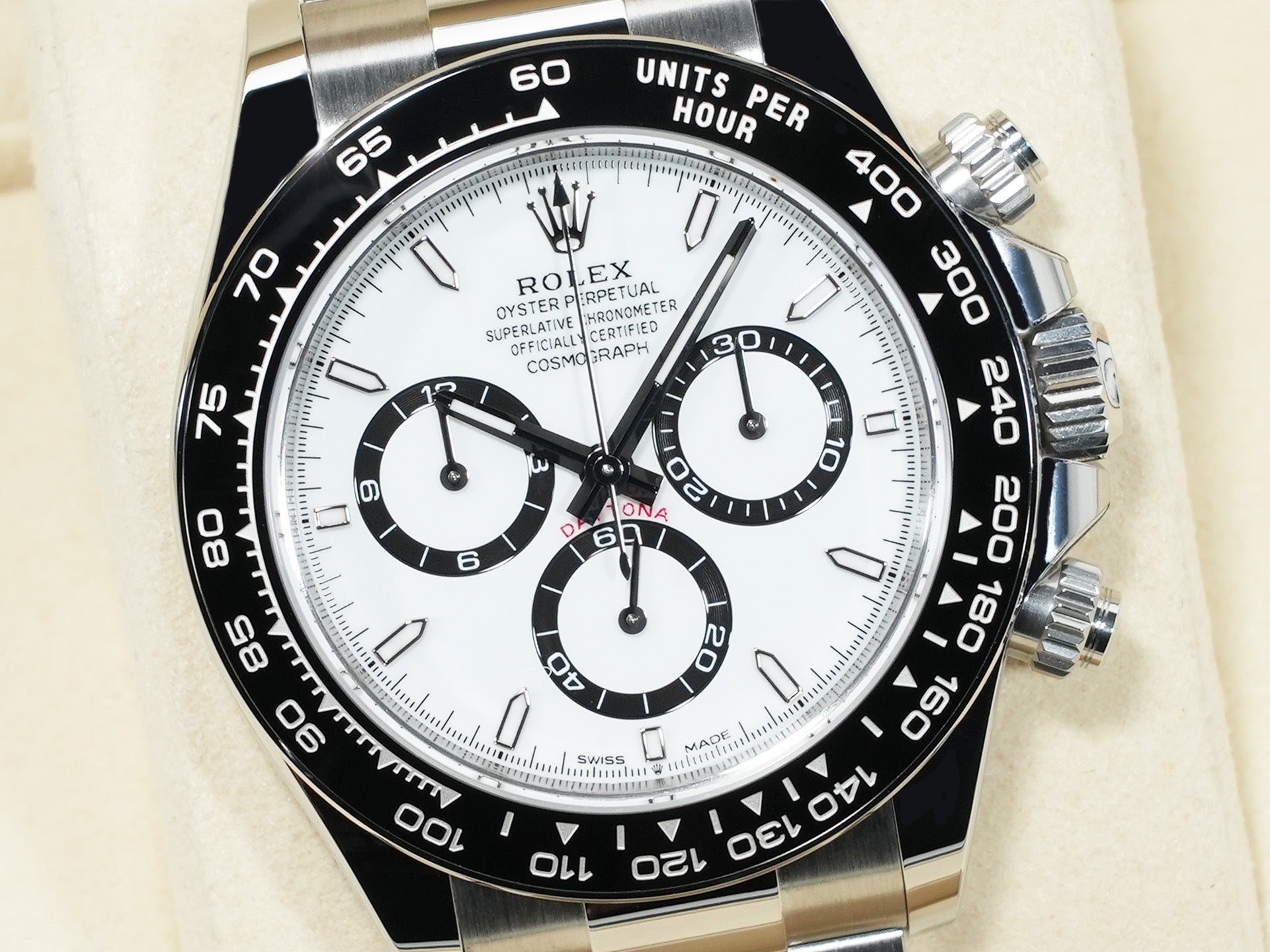 ロレックス デイトナ Ref.126500LN ステンレススチール ホワイト文字盤 未使用 5saw96zy