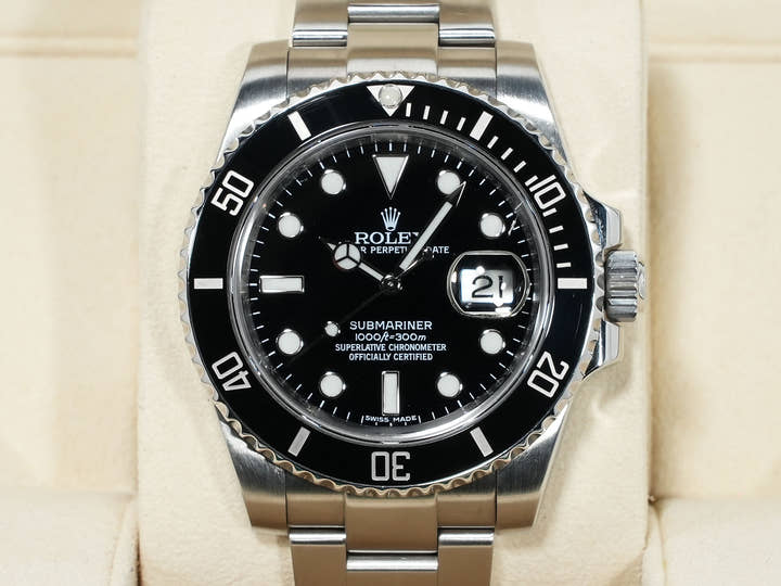 ロレックス サブマリーナー デイト Ref.116610LN ステンレススチール ブラック文字盤 中古 ihyhuzxa