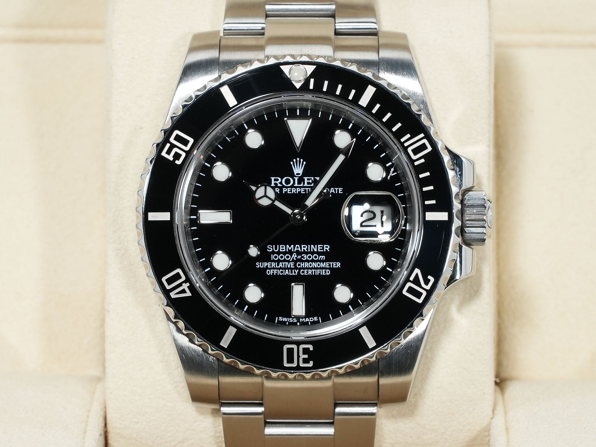 ロレックス サブマリーナー デイト Ref.116610LN ステンレススチール ブラック文字盤 中古 ihyhuzxa