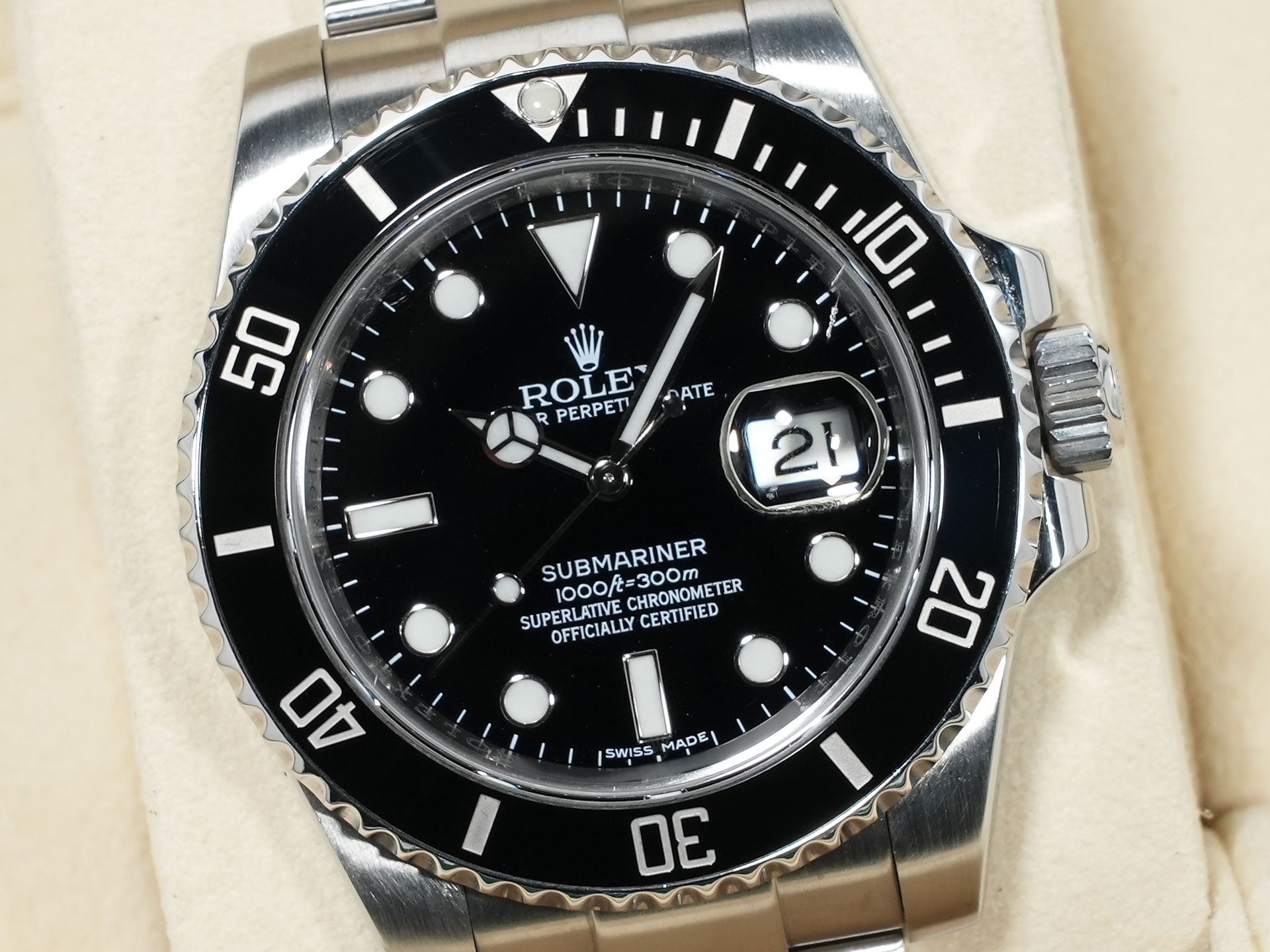 ロレックス サブマリーナー デイト Ref.116610LN ステンレススチール ブラック文字盤 中古 ihyhuzxa