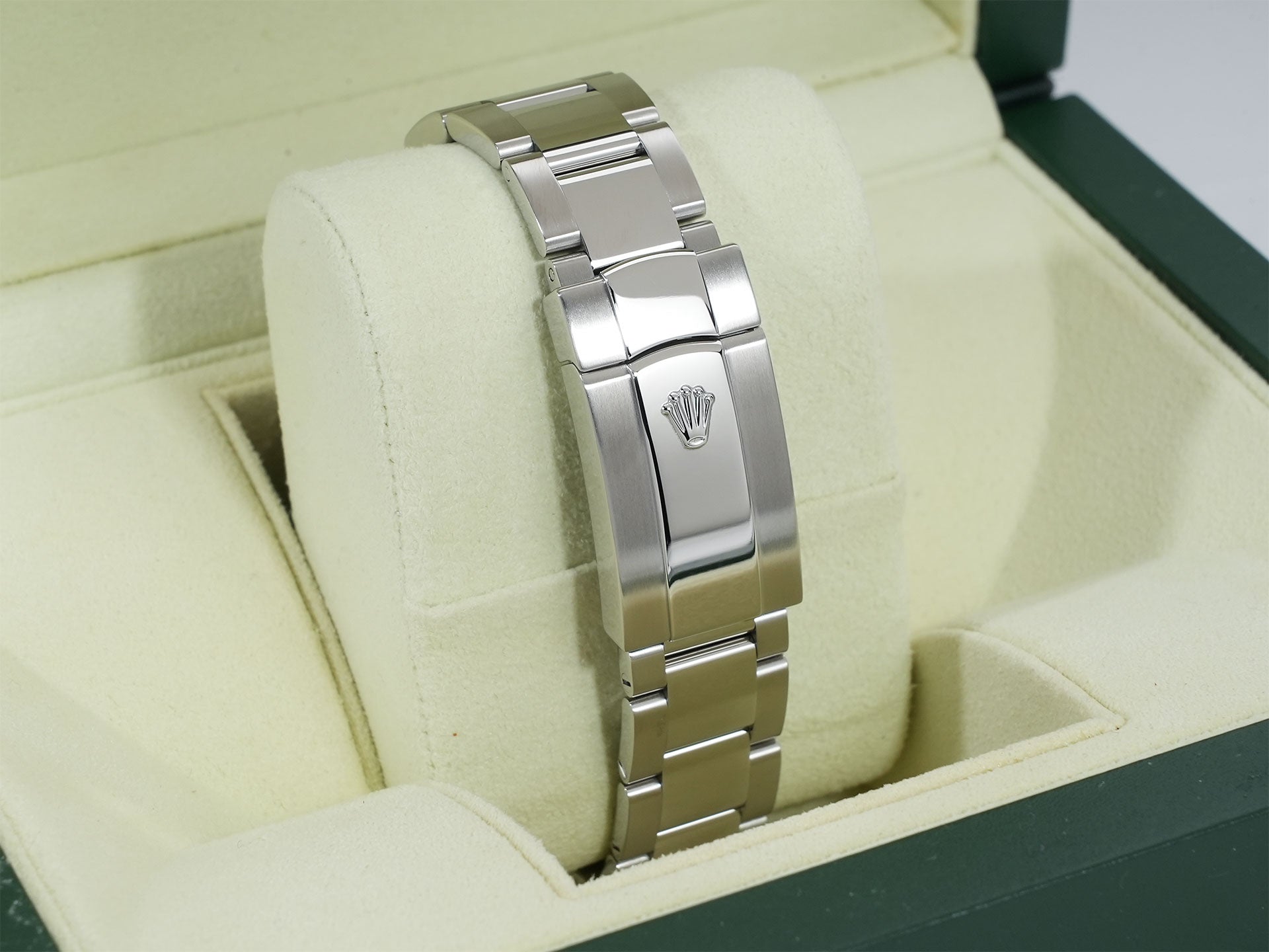 ロレックス デイトジャストII Ref.116334 ステンレススチール/ホワイトゴールド シルバーブルーアラビア文字盤 オイスターブレスレット 美品 3bwmq49b