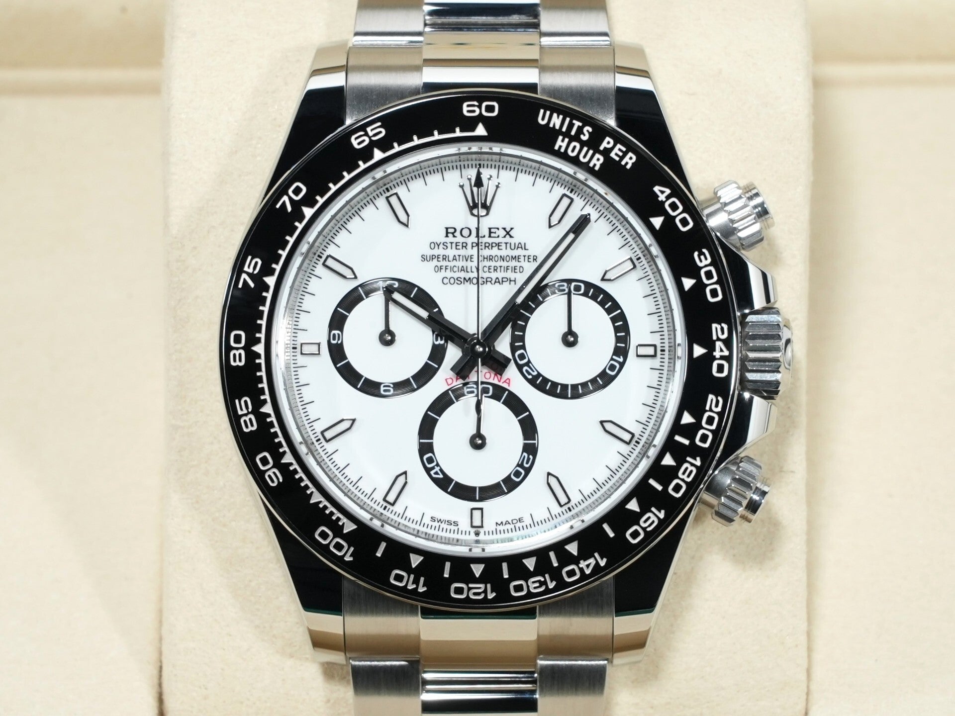 ロレックス デイトナ Ref.126500LN ステンレススチール ホワイト文字盤 未使用 unb5e745