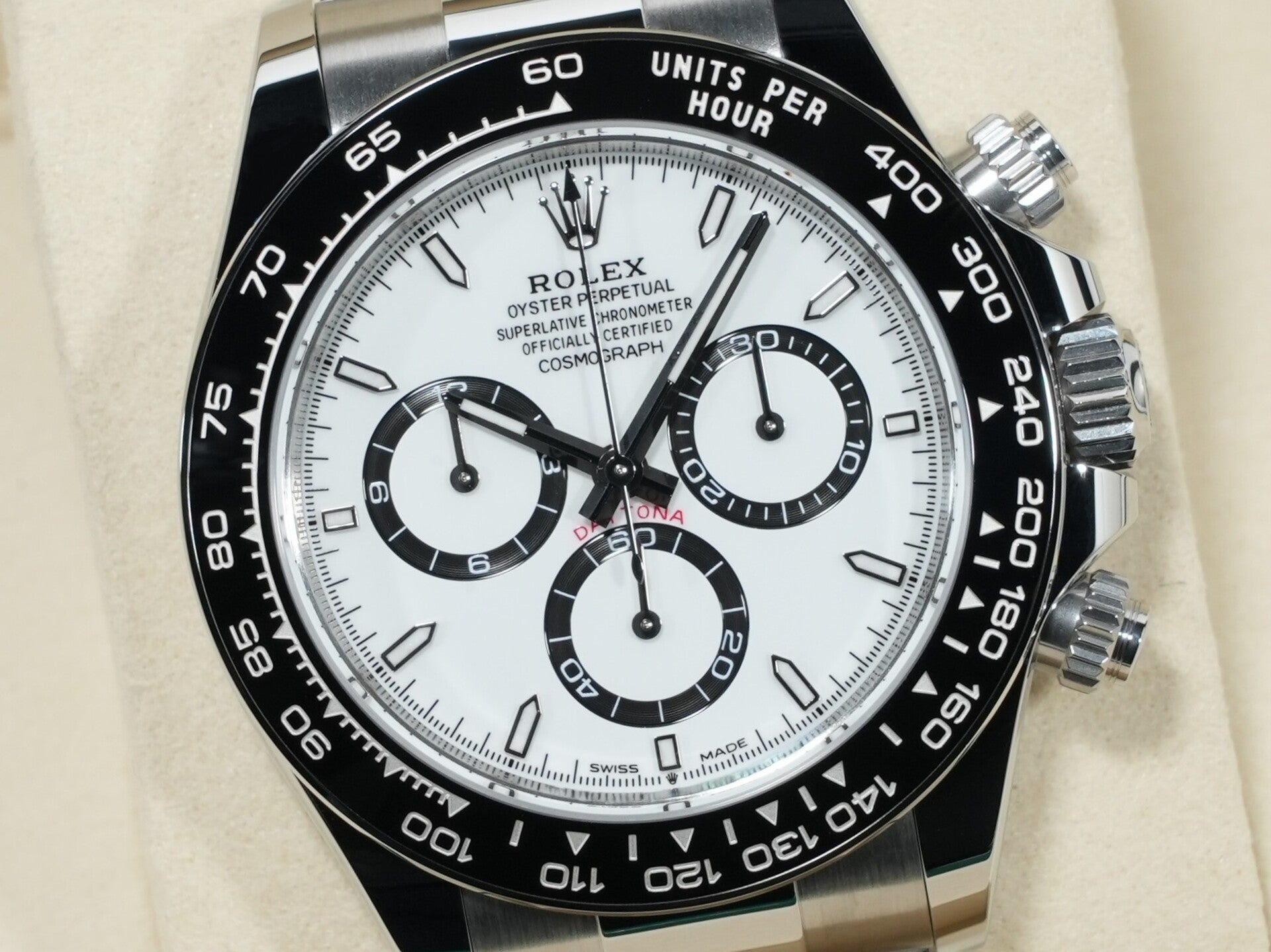 ロレックス デイトナ Ref.126500LN ステンレススチール ホワイト文字盤 未使用 unb5e745