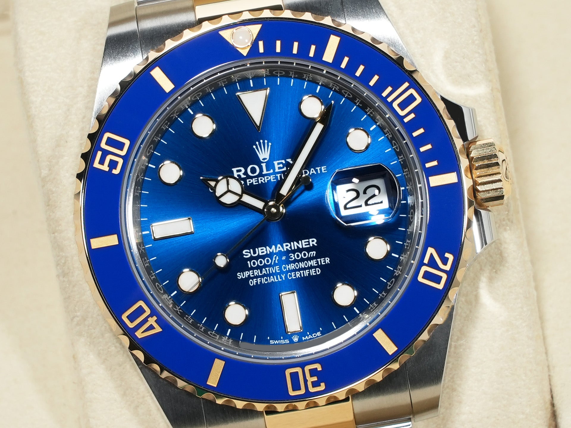 ロレックス サブマリーナー デイト Ref.126613LB ステンレススチール/イエローゴールド ブルー文字盤 未使用 yeup6m3b