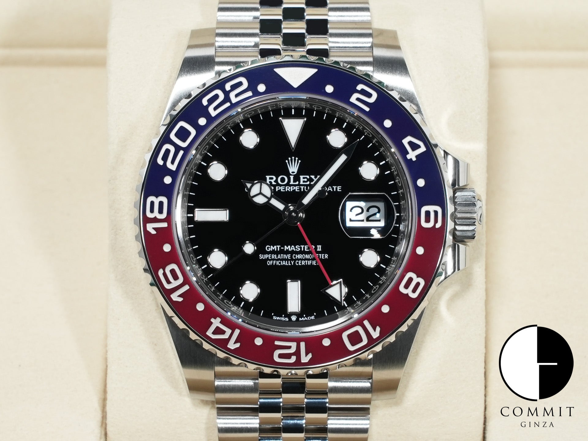 ロレックス GMTマスターII Ref.126710BLRO ステンレススチール ブラック文字盤 ジュビリーブレスレット 未使用 7ngzdw57