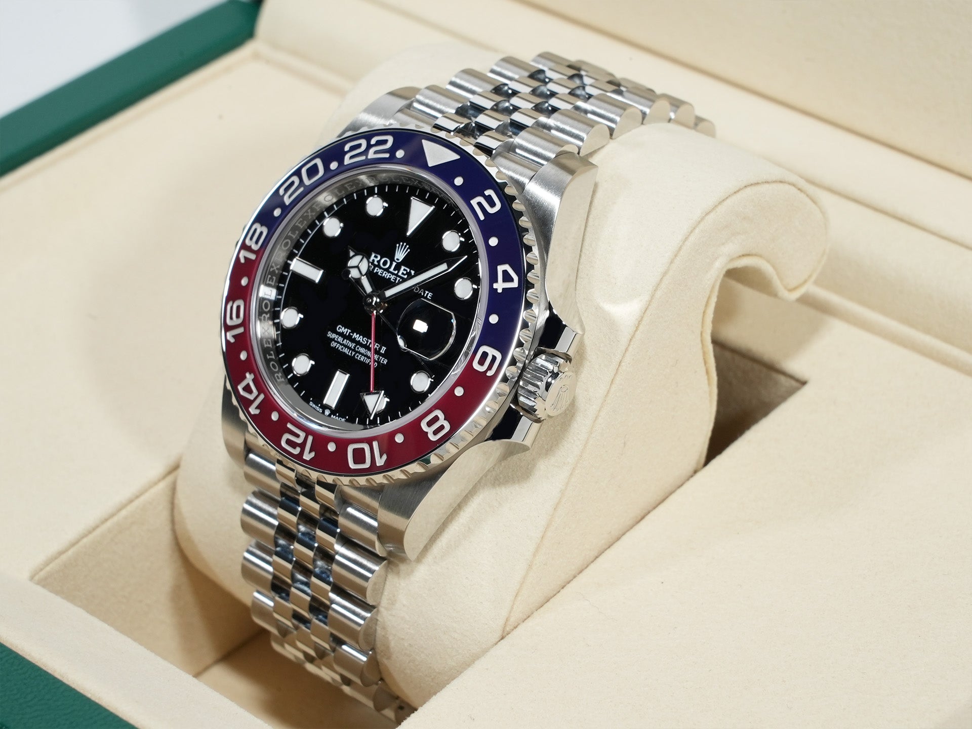 ロレックス GMTマスターII Ref.126710BLRO ステンレススチール ブラック文字盤 ジュビリーブレスレット 未使用 7ngzdw57