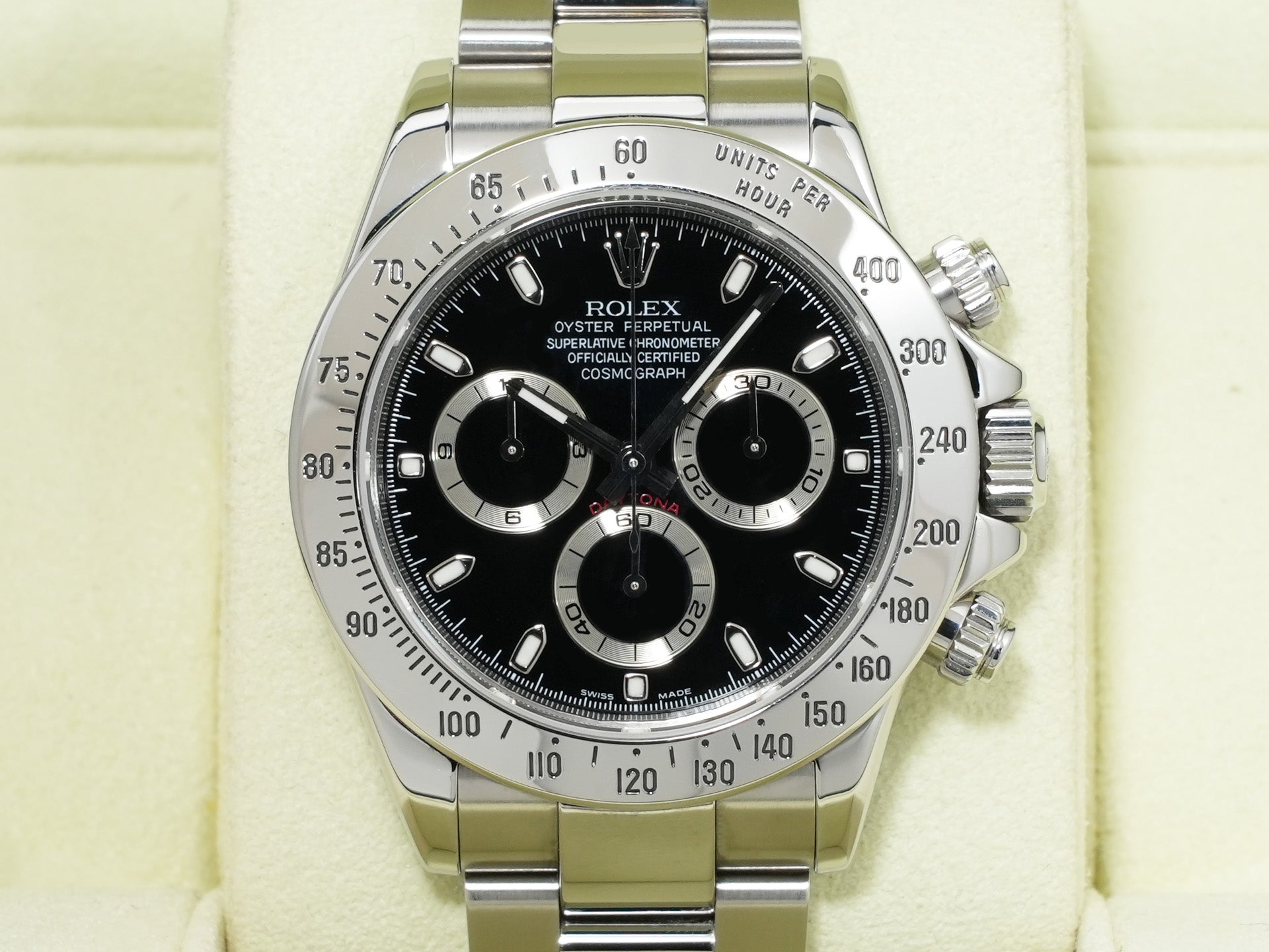 ロレックス デイトナ Ref.116520 ステンレススチール ブラック文字盤 中古 ox56yaf6