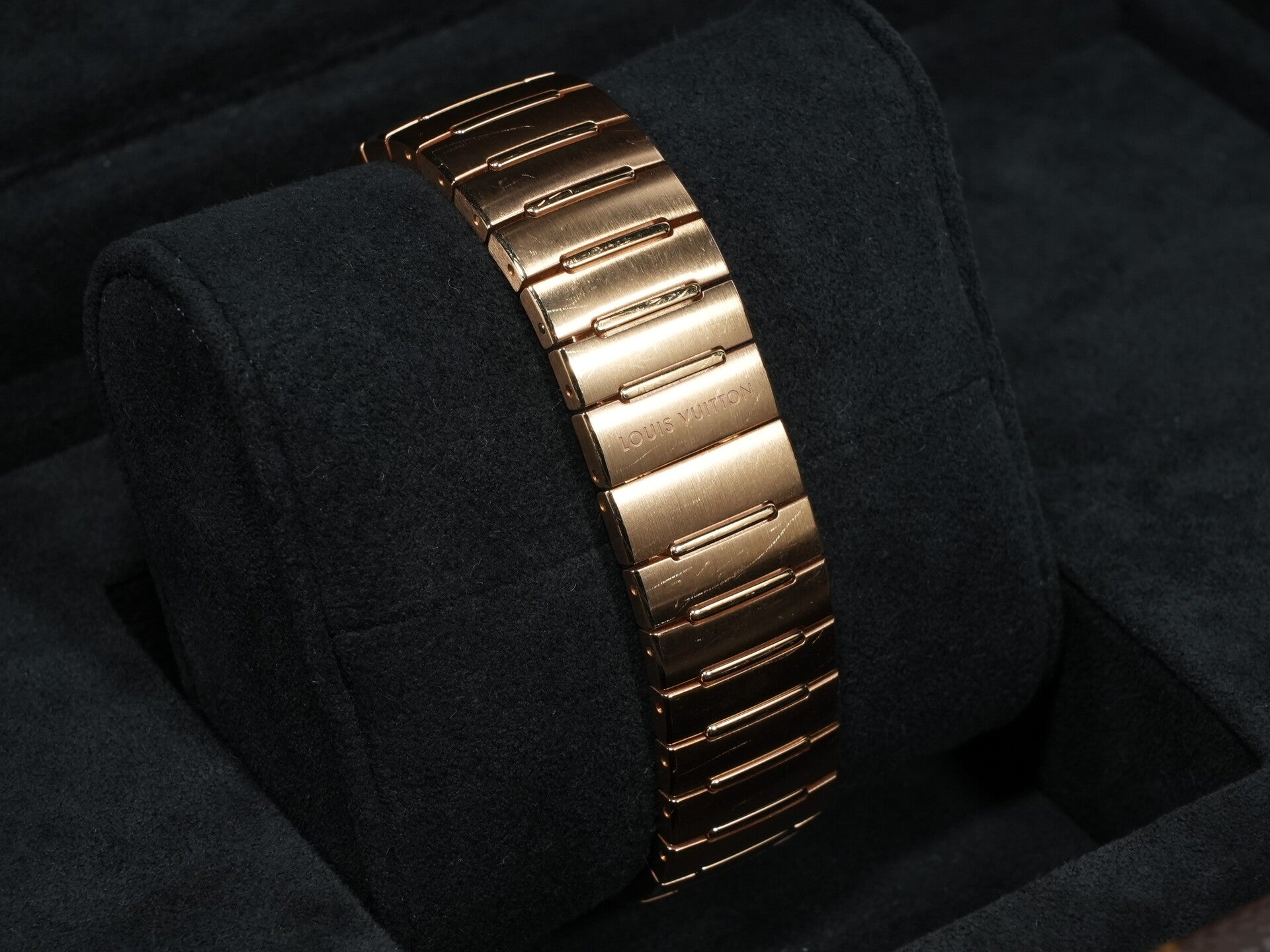 Louis Vuitton Tambour Automatic Ref. W1PG10 Rose Gold Brown Dial Pre-owned idshb8yp