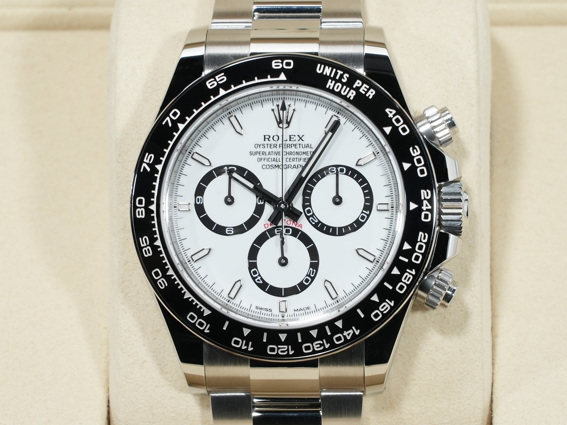 ロレックス デイトナ Ref.126500LN ステンレススチール ホワイト文字盤 未使用 xchxwr8r