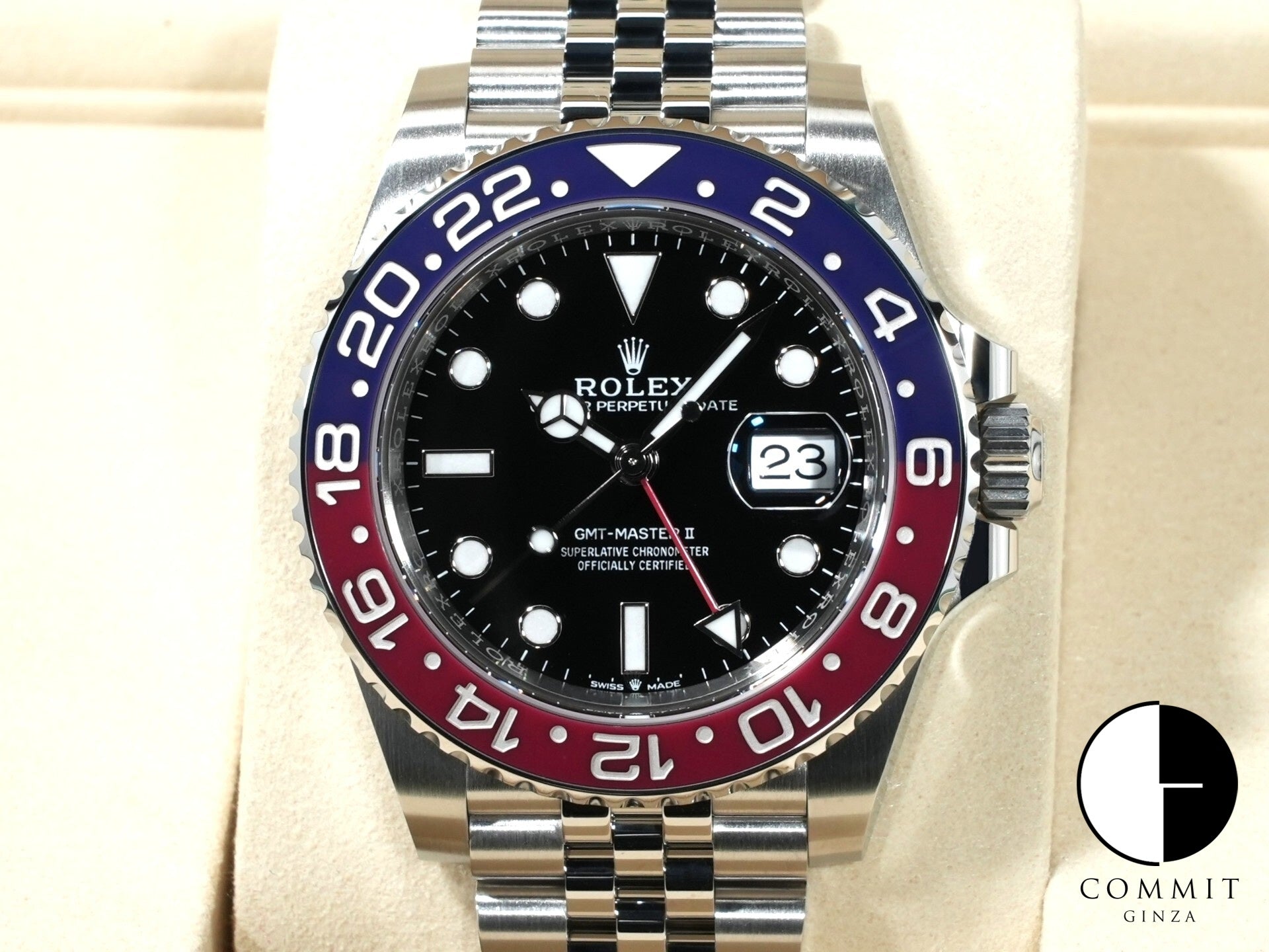 ロレックス GMTマスターII Ref.126710BLRO ステンレススチール ブラック文字盤 ジュビリーブレスレット 未使用 v97dn45j