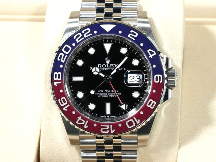 ロレックス GMTマスターII Ref.126710BLRO ステンレススチール ブラック文字盤 ジュビリーブレスレット 未使用 v97dn45j