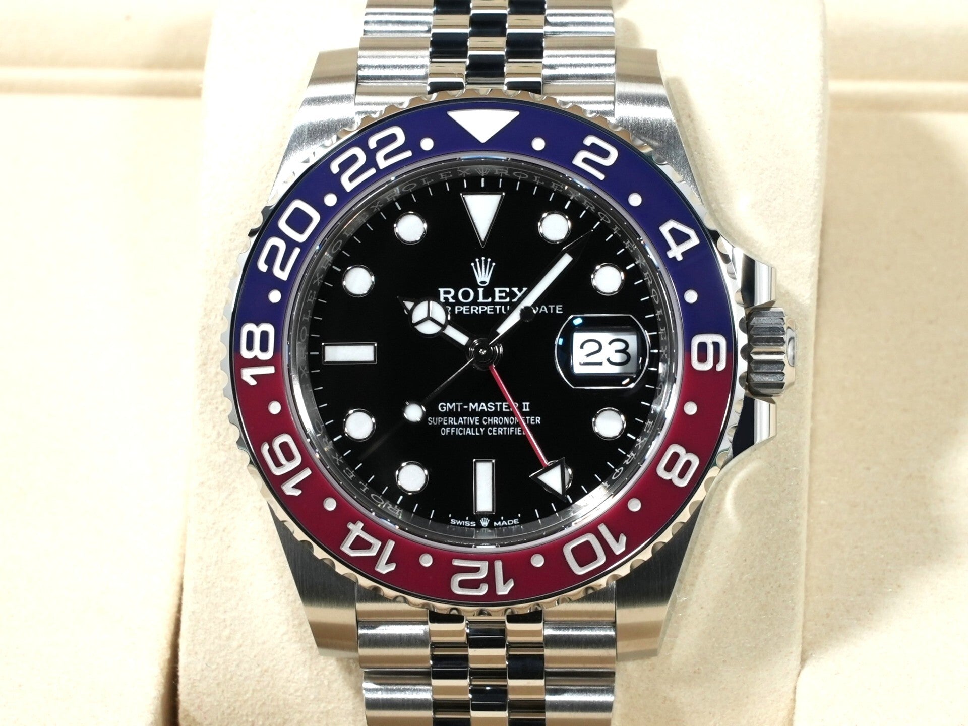 ロレックス GMTマスターII Ref.126710BLRO ステンレススチール ブラック文字盤 ジュビリーブレスレット 未使用 v97dn45j