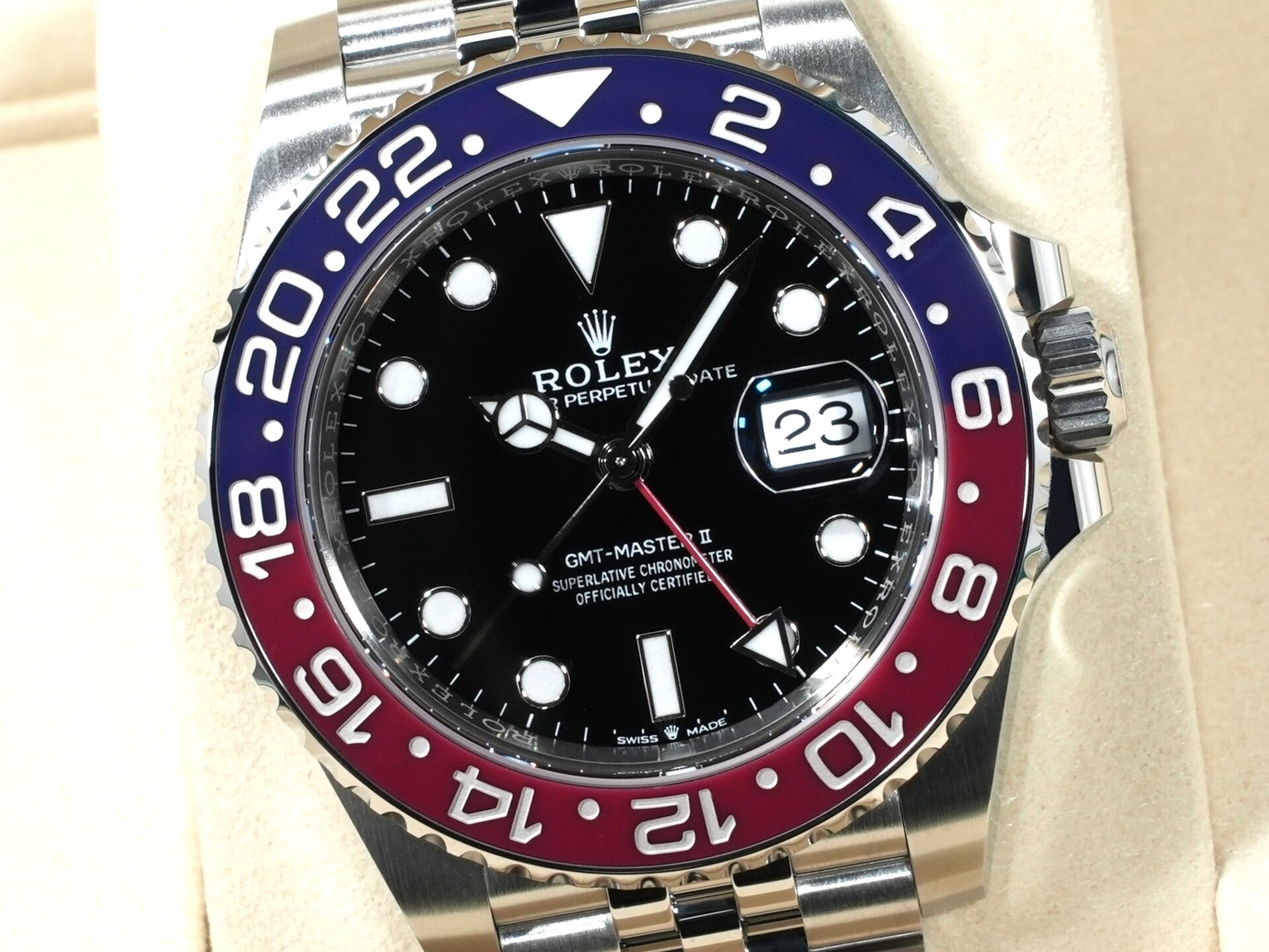 ロレックス GMTマスターII Ref.126710BLRO ステンレススチール ブラック文字盤 ジュビリーブレスレット 未使用 v97dn45j