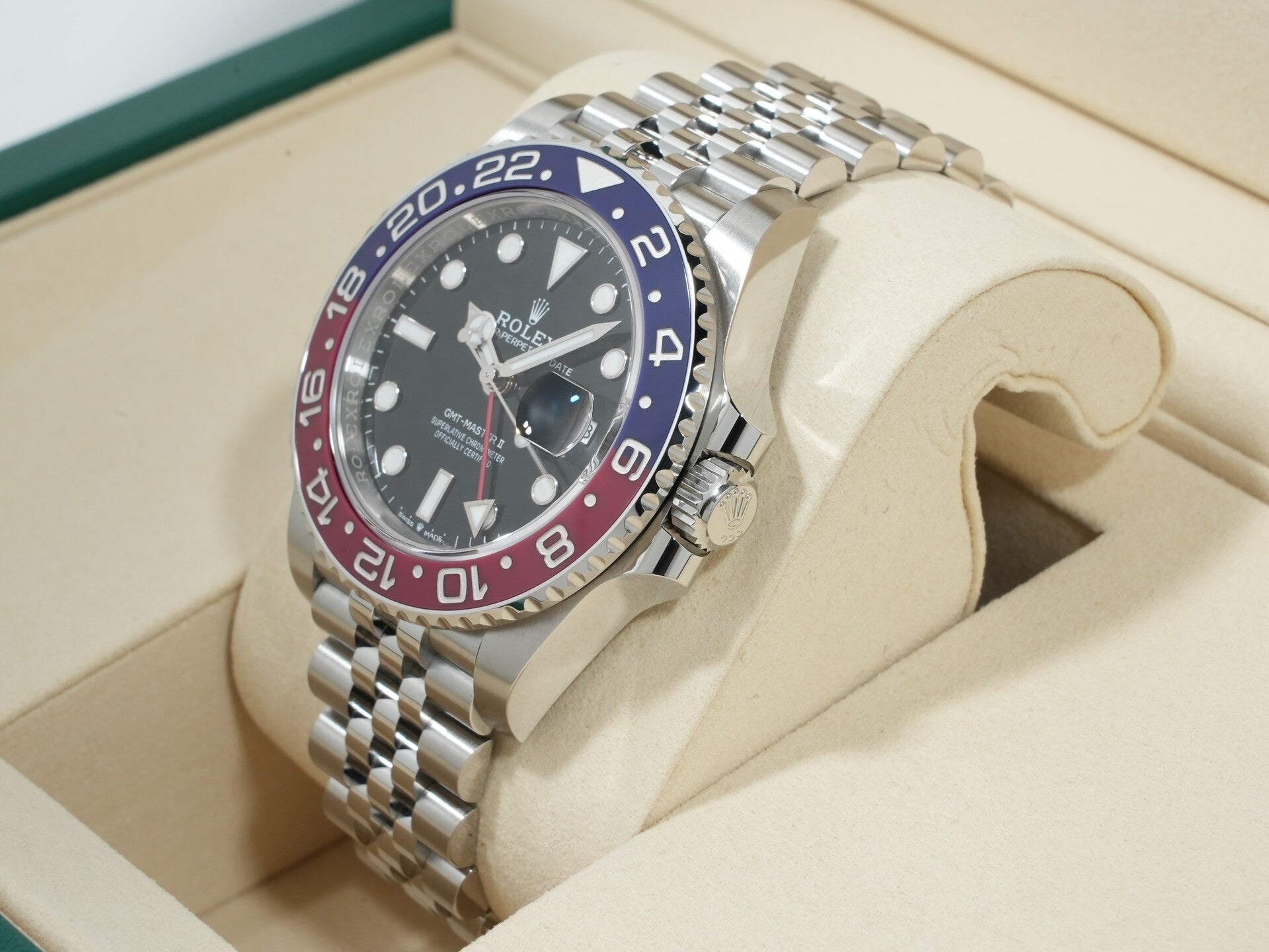 ロレックス GMTマスターII Ref.126710BLRO ステンレススチール ブラック文字盤 ジュビリーブレスレット 未使用 v97dn45j