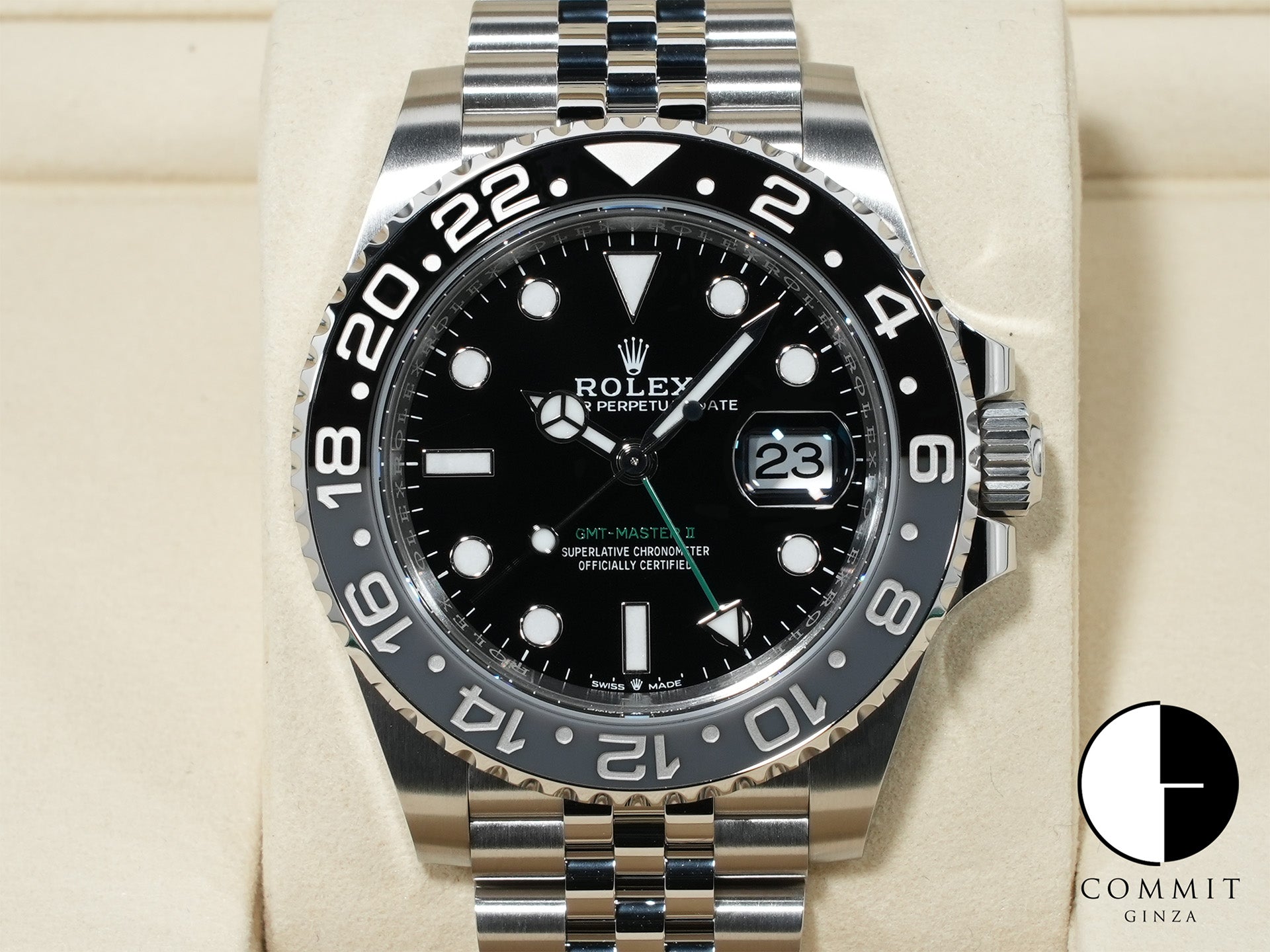ロレックス GMTマスターII Ref.126710GRNR ステンレススチール ブラック文字盤 ジュビリーブレスレット 未使用 cy7z4uui