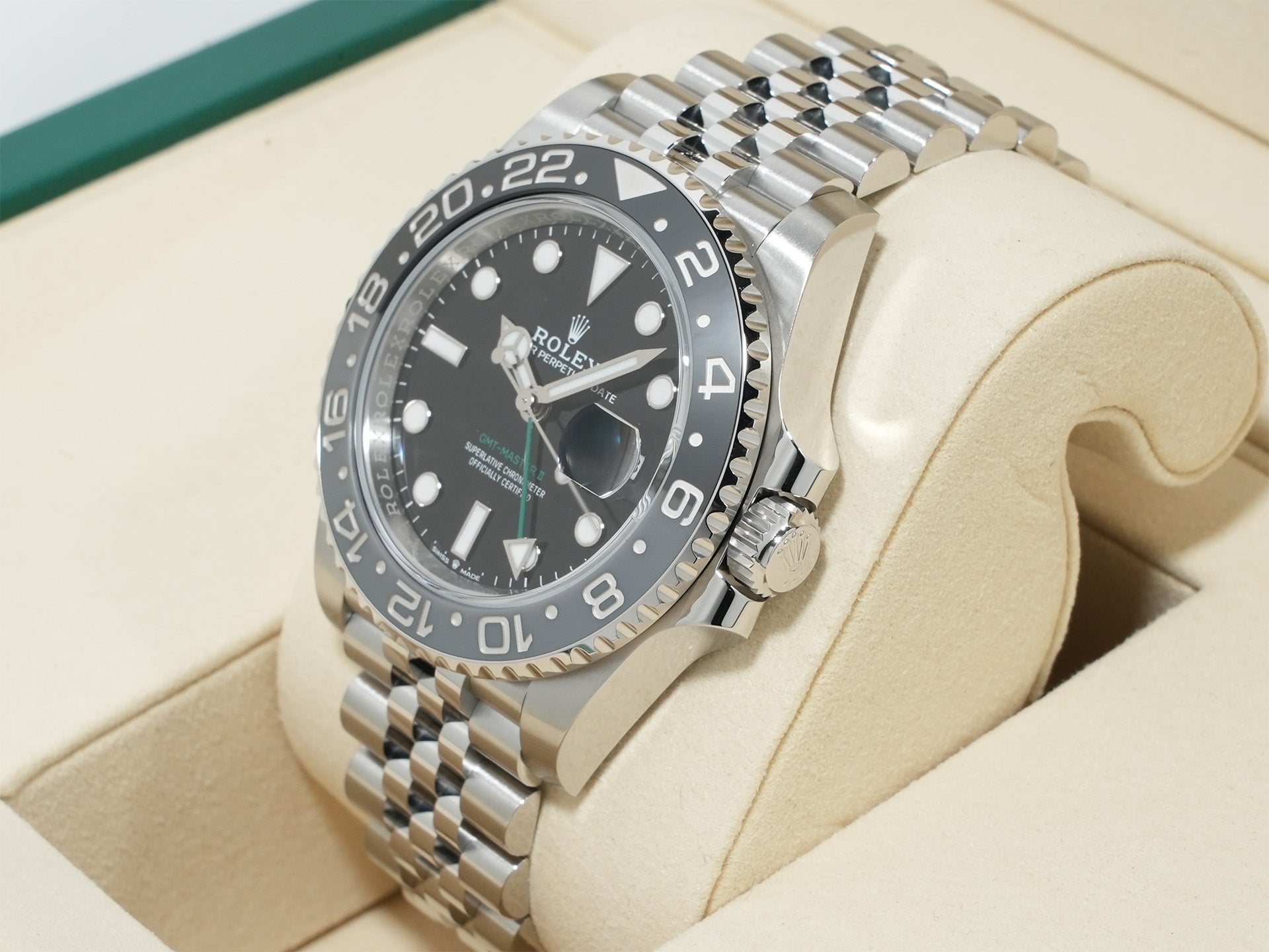 ロレックス GMTマスターII Ref.126710GRNR ステンレススチール ブラック文字盤 ジュビリーブレスレット 未使用 cy7z4uui