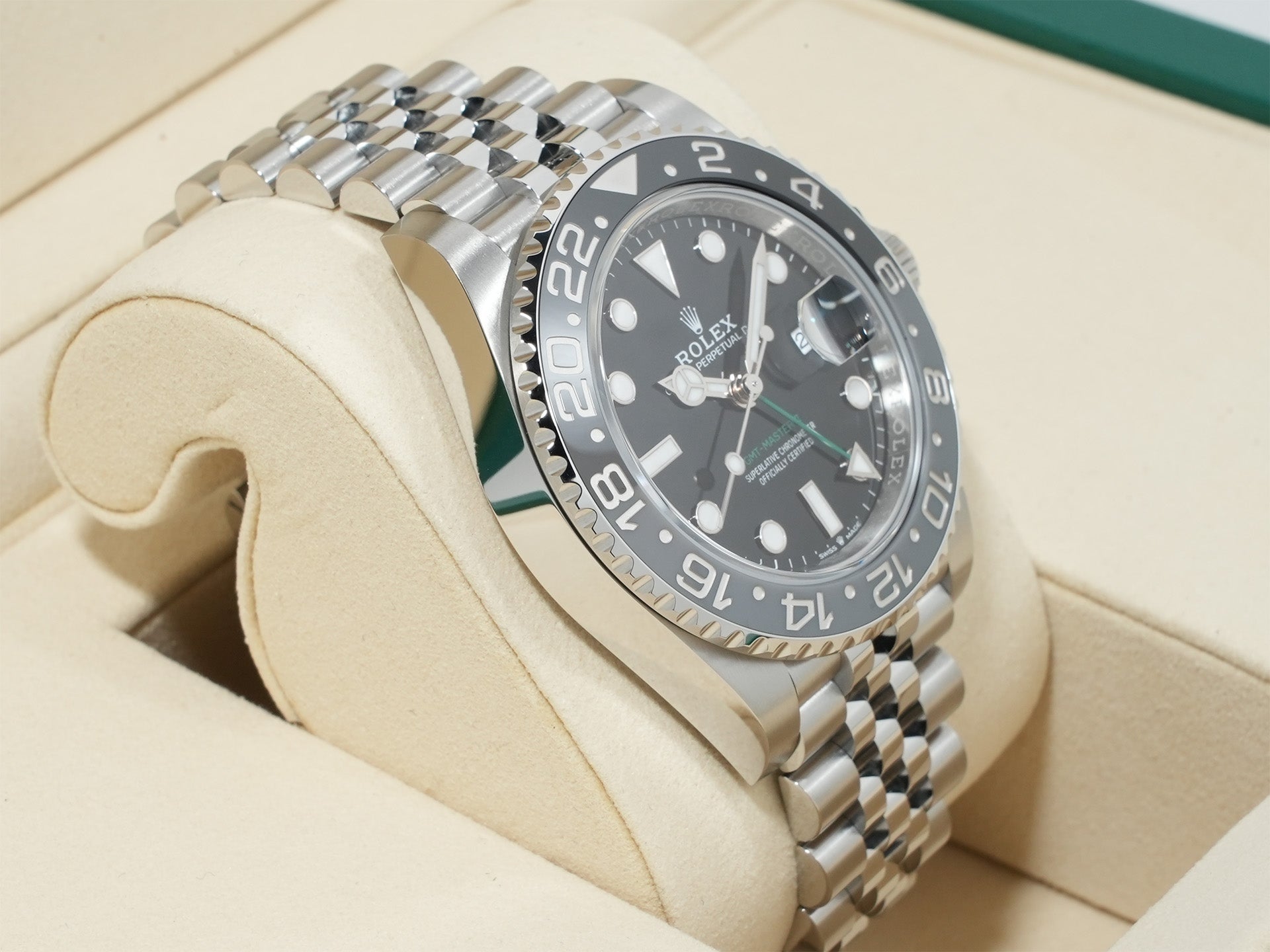 ロレックス GMTマスターII Ref.126710GRNR ステンレススチール ブラック文字盤 ジュビリーブレスレット 未使用 cy7z4uui