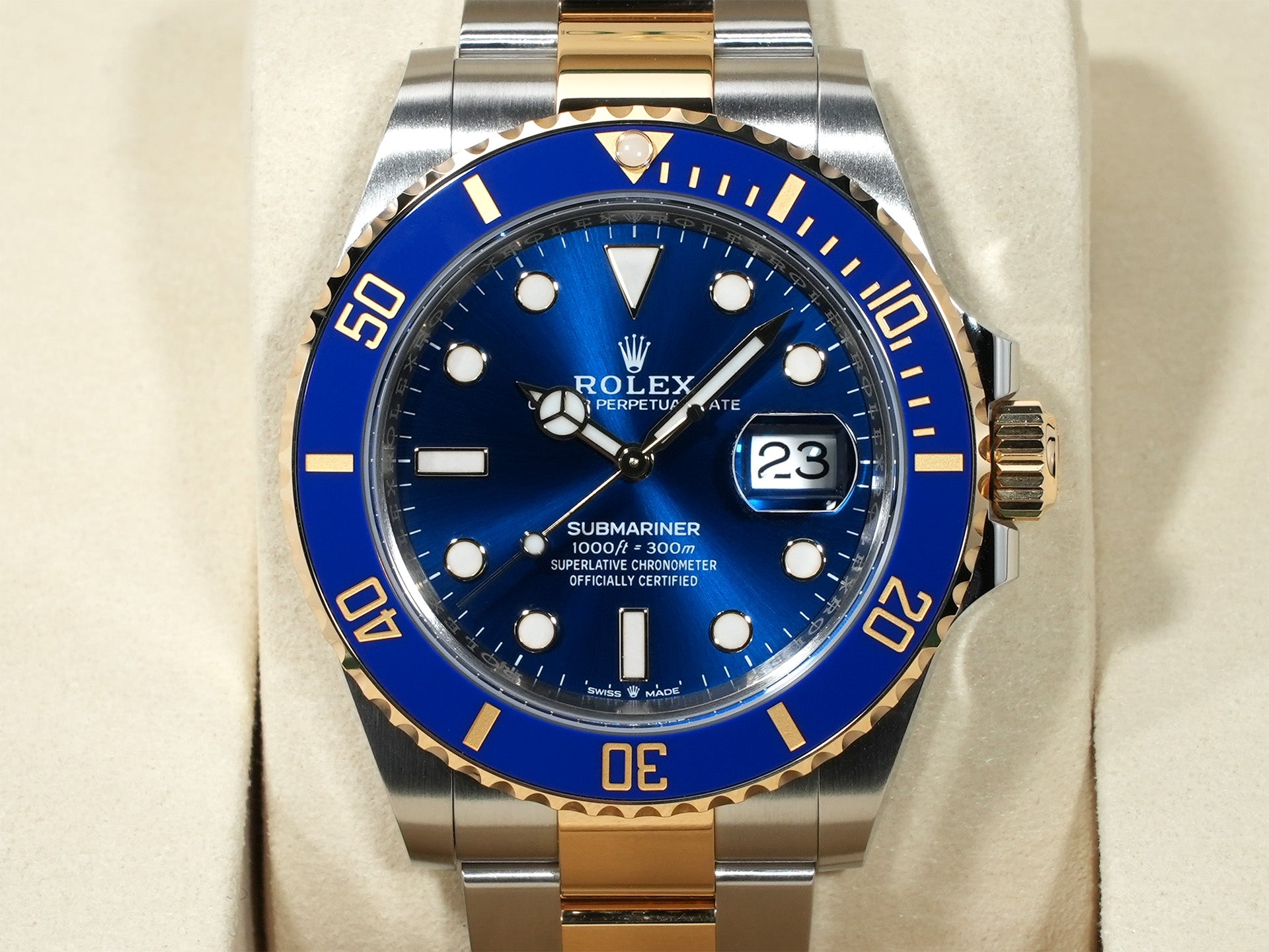 ロレックス サブマリーナー デイト Ref.126613LB ステンレススチール/イエローゴールド ブルー文字盤 未使用 3q88f5t8