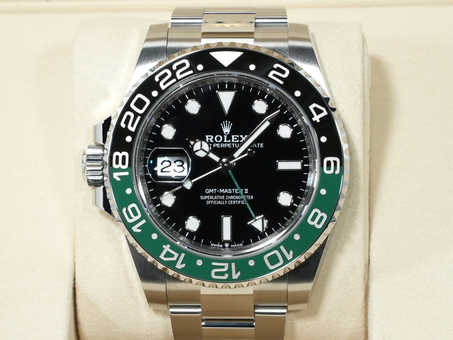 ロレックス GMTマスターII Ref.126720VTNR ステンレススチール ブラック文字盤 オイスターブレスレット 未使用 7j6gwsws