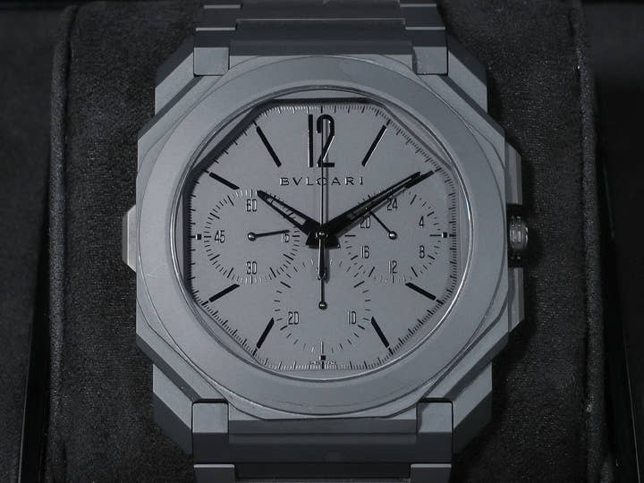 ブルガリ オクト フィニッシモ クロノグラフ GMT Ref.103278 セラミック ブラック文字盤 美品 b6s6g45z