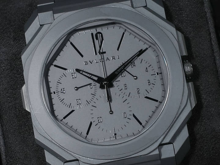 ブルガリ オクト フィニッシモ クロノグラフ GMT Ref.103278 セラミック ブラック文字盤 美品 b6s6g45z