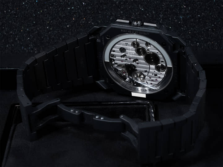 ブルガリ オクト フィニッシモ クロノグラフ GMT Ref.103278 セラミック ブラック文字盤 美品 b6s6g45z