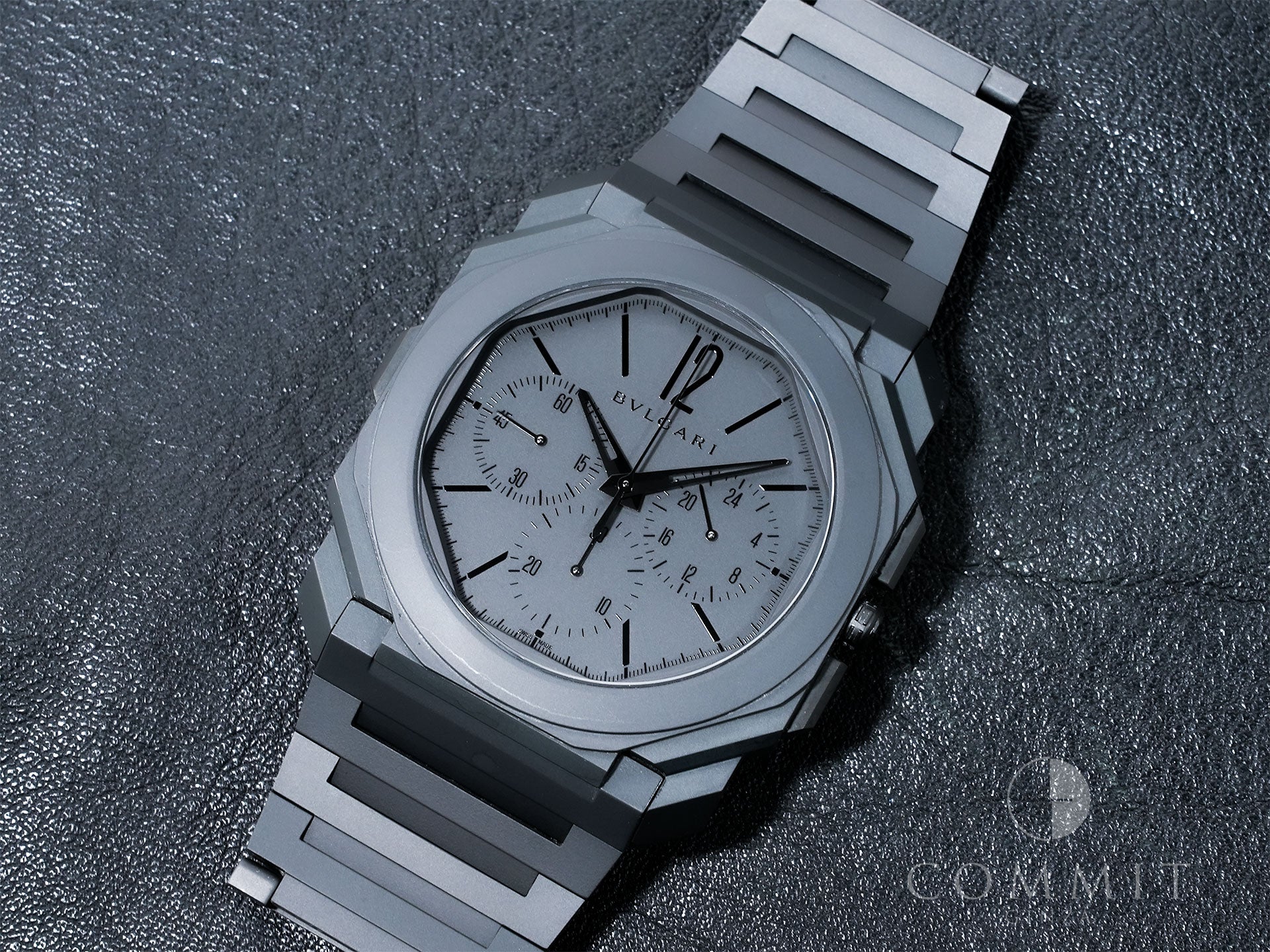 ブルガリ オクト フィニッシモ クロノグラフ GMT Ref.103278 セラミック ブラック文字盤 美品 b6s6g45z