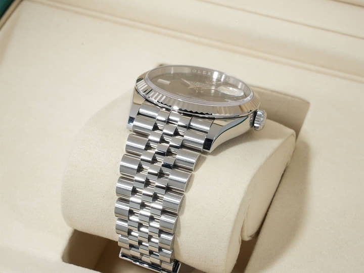 ロレックス デイトジャスト36 Ref.126234 ステンレススチール/ホワイトゴールド スレートローマン文字盤 ジュビリーブレスレット 美中古 7qee3xfv