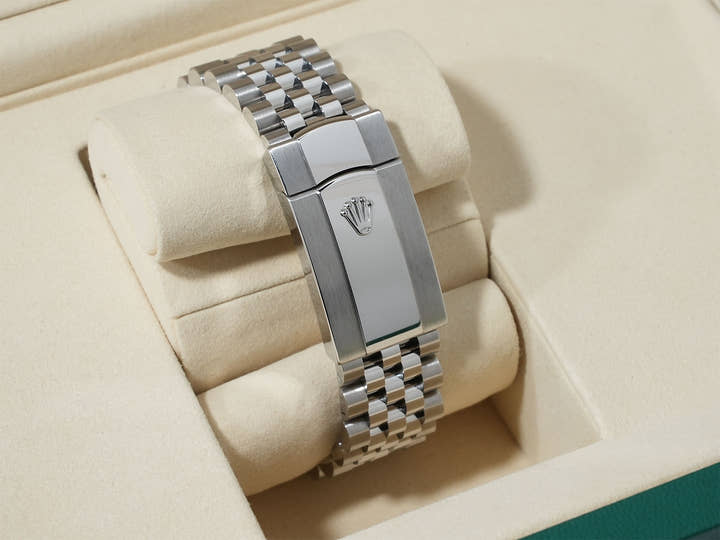 ロレックス デイトジャスト36 Ref.126234 ステンレススチール/ホワイトゴールド スレートローマン文字盤 ジュビリーブレスレット 美中古 7qee3xfv