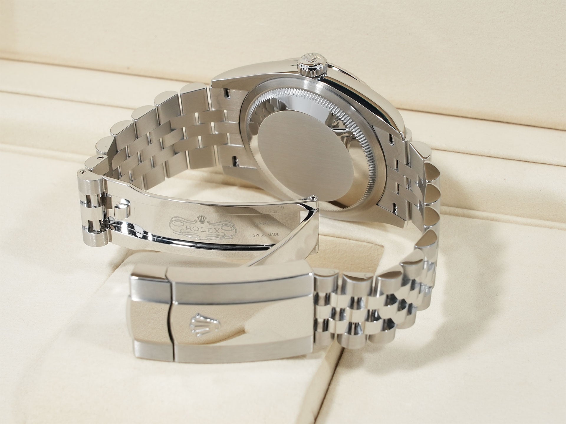 ロレックス デイトジャスト36 Ref.126234 ステンレススチール/ホワイトゴールド スレートローマン文字盤 ジュビリーブレスレット 美中古 7qee3xfv