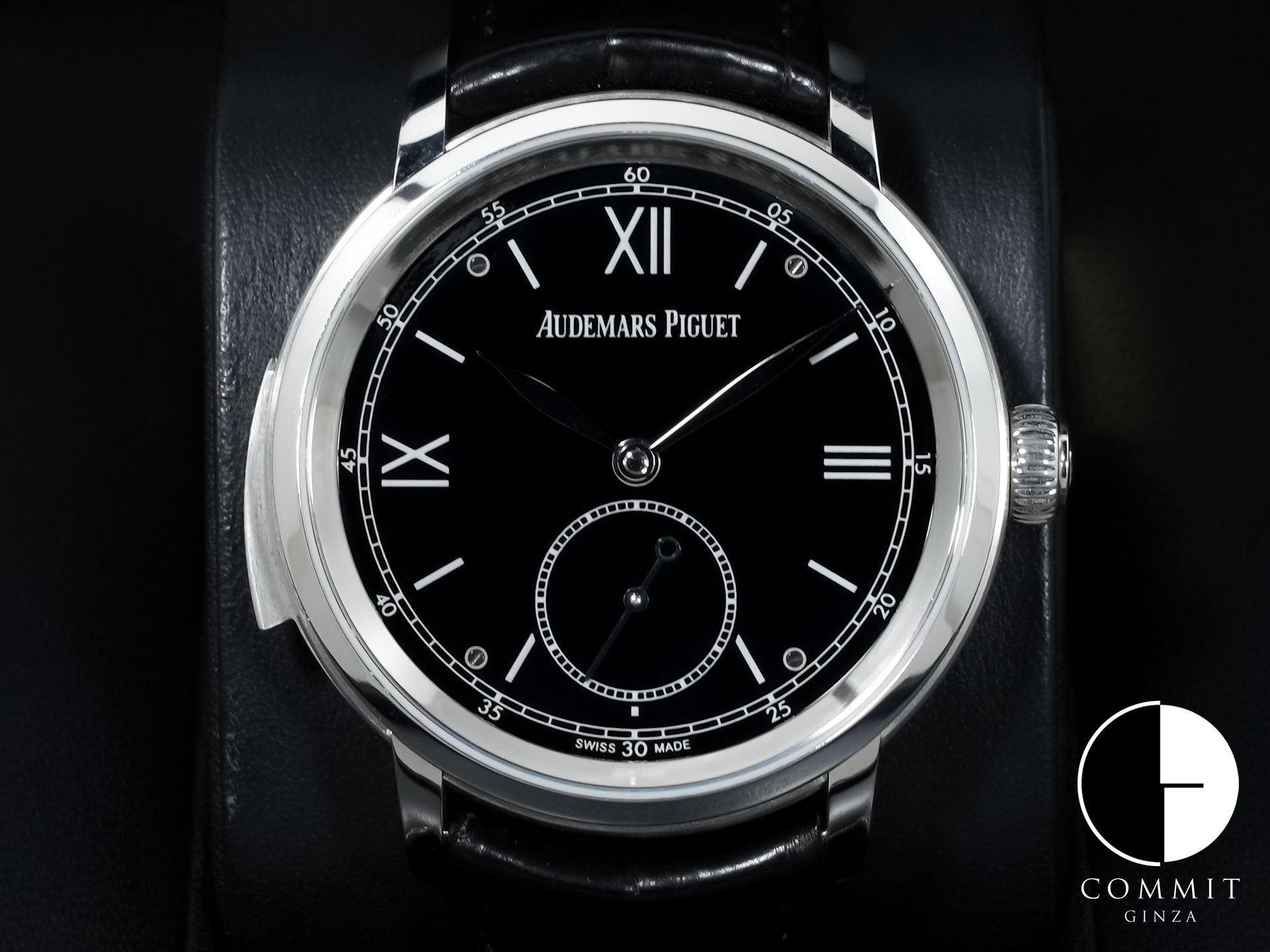 オーデマピゲ ジュール オーデマ ミニッツリピーター スーパーソヌリ Ref.26590PT.OO.D002CR.01 プラチナ ブラックエナメル文字盤 美中古 sa5j2krv