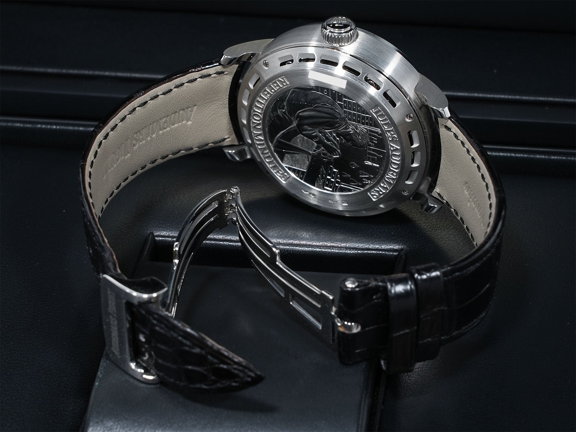 オーデマピゲ ジュール オーデマ ミニッツリピーター スーパーソヌリ Ref.26590PT.OO.D002CR.01 プラチナ ブラックエナメル文字盤 美中古 sa5j2krv