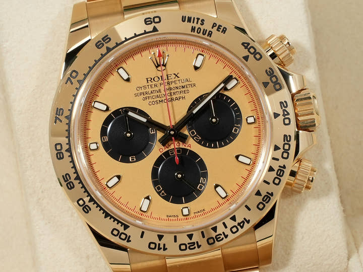 ロレックス デイトナ Ref.116508 イエローゴールド ゴールドxブラック文字盤 中古 87n3o7rb