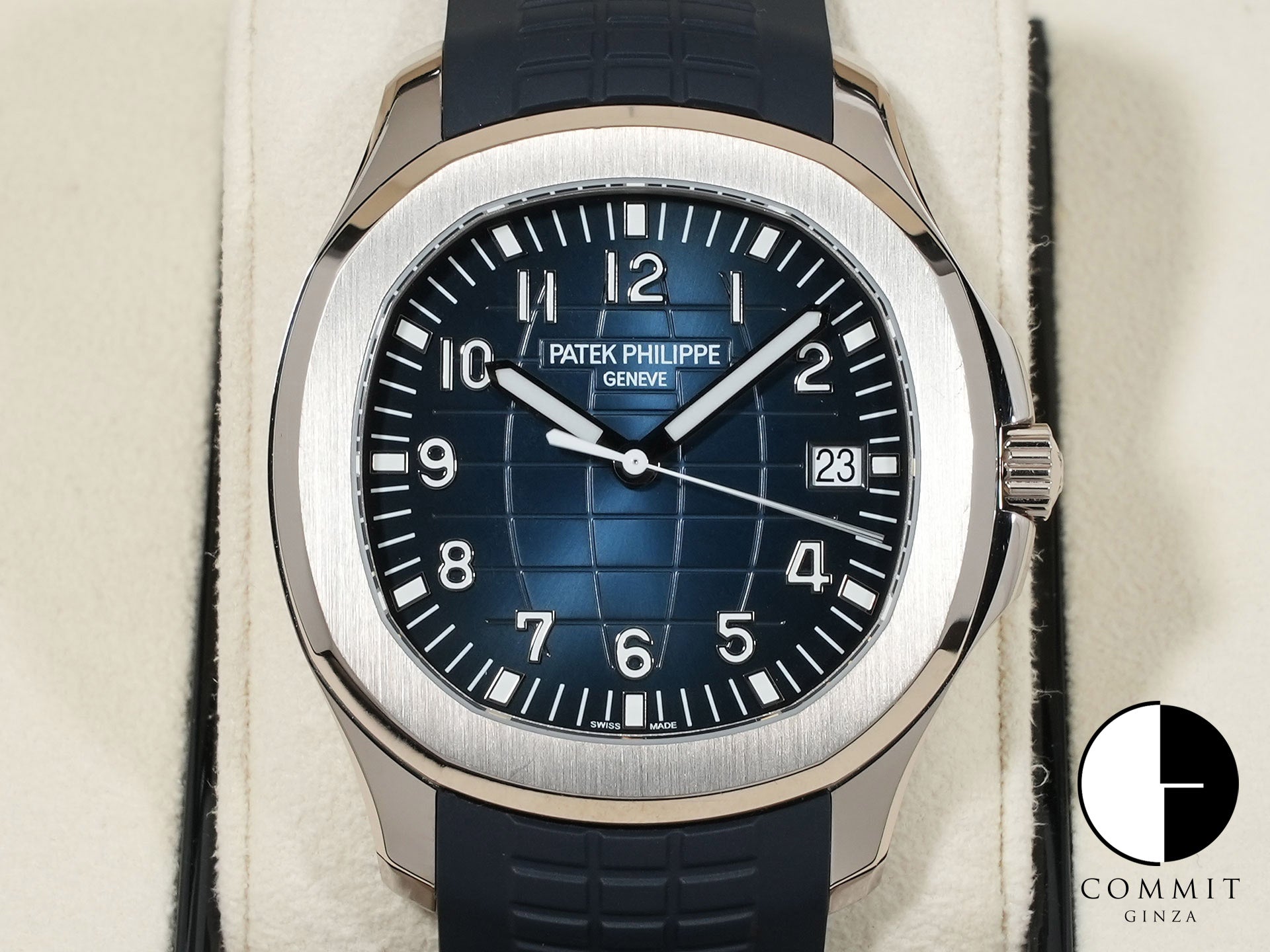 パテックフィリップ アクアノート Ref.5168G-001 ホワイトゴールド ミッドナイトブルー文字盤 中古 ymsch67p