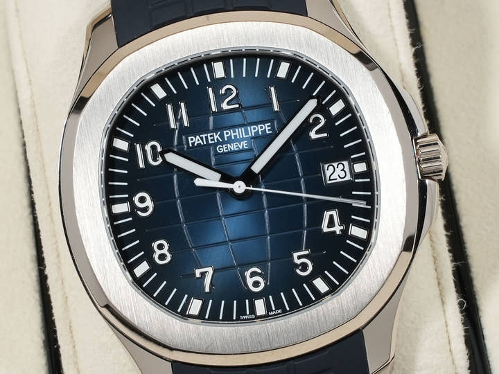 パテックフィリップ アクアノート Ref.5168G-001 ホワイトゴールド ミッドナイトブルー文字盤 中古 ymsch67p