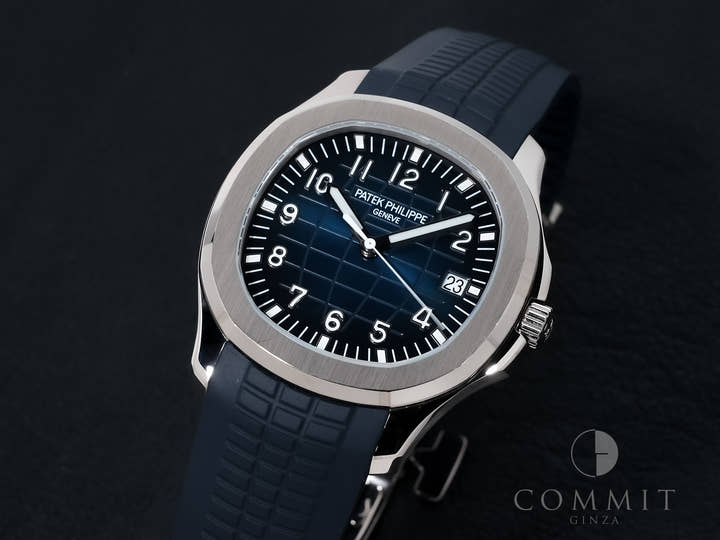 パテックフィリップ アクアノート Ref.5168G-001 ホワイトゴールド ミッドナイトブルー文字盤 中古 ymsch67p