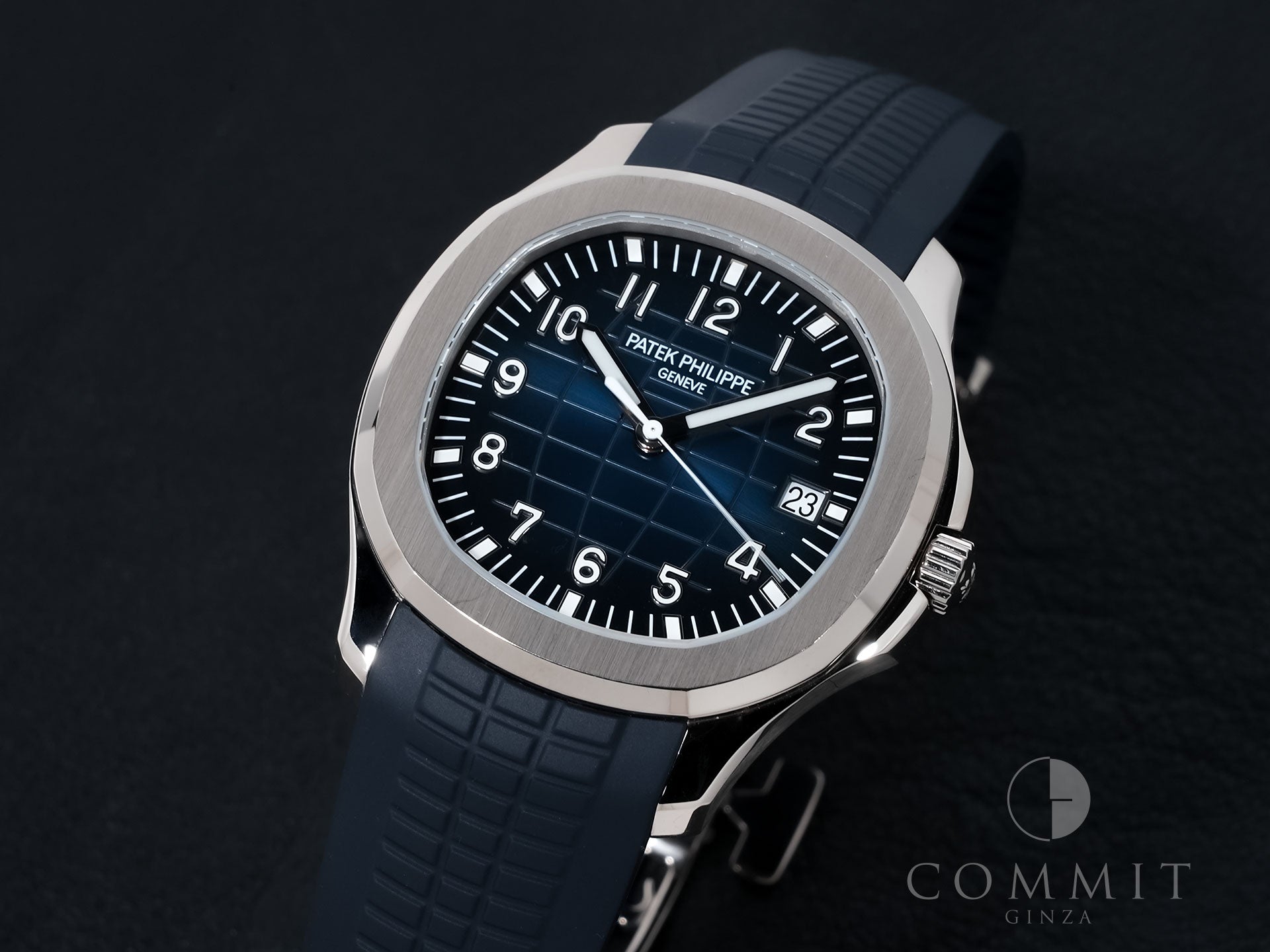 パテックフィリップ アクアノート Ref.5168G-001 ホワイトゴールド ミッドナイトブルー文字盤 中古 ymsch67p