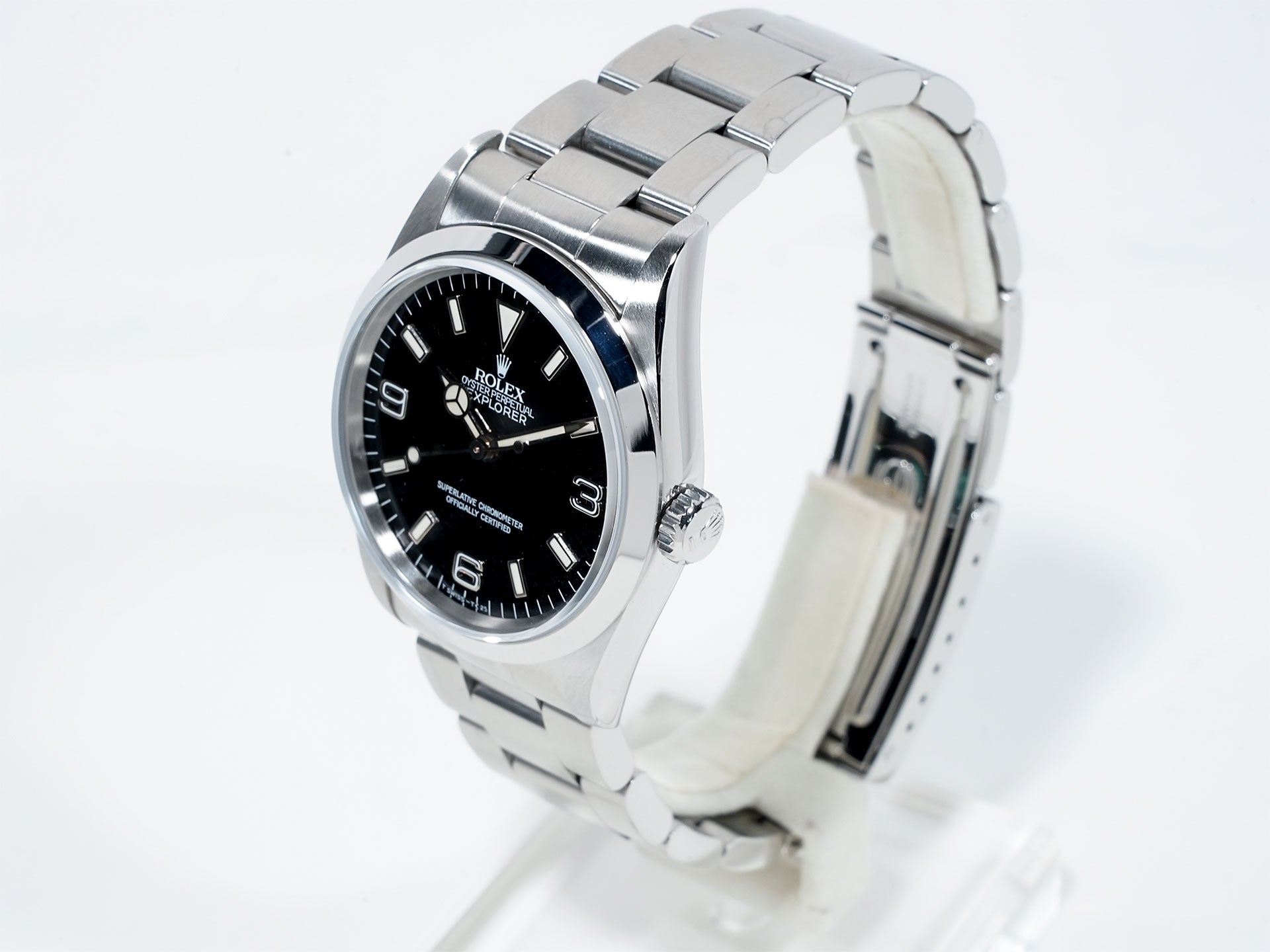 ロレックス エクスプローラーI Ref.14270 ステンレススチール ブラック文字盤 オイスターブレスレット 中古 mfoqyym7