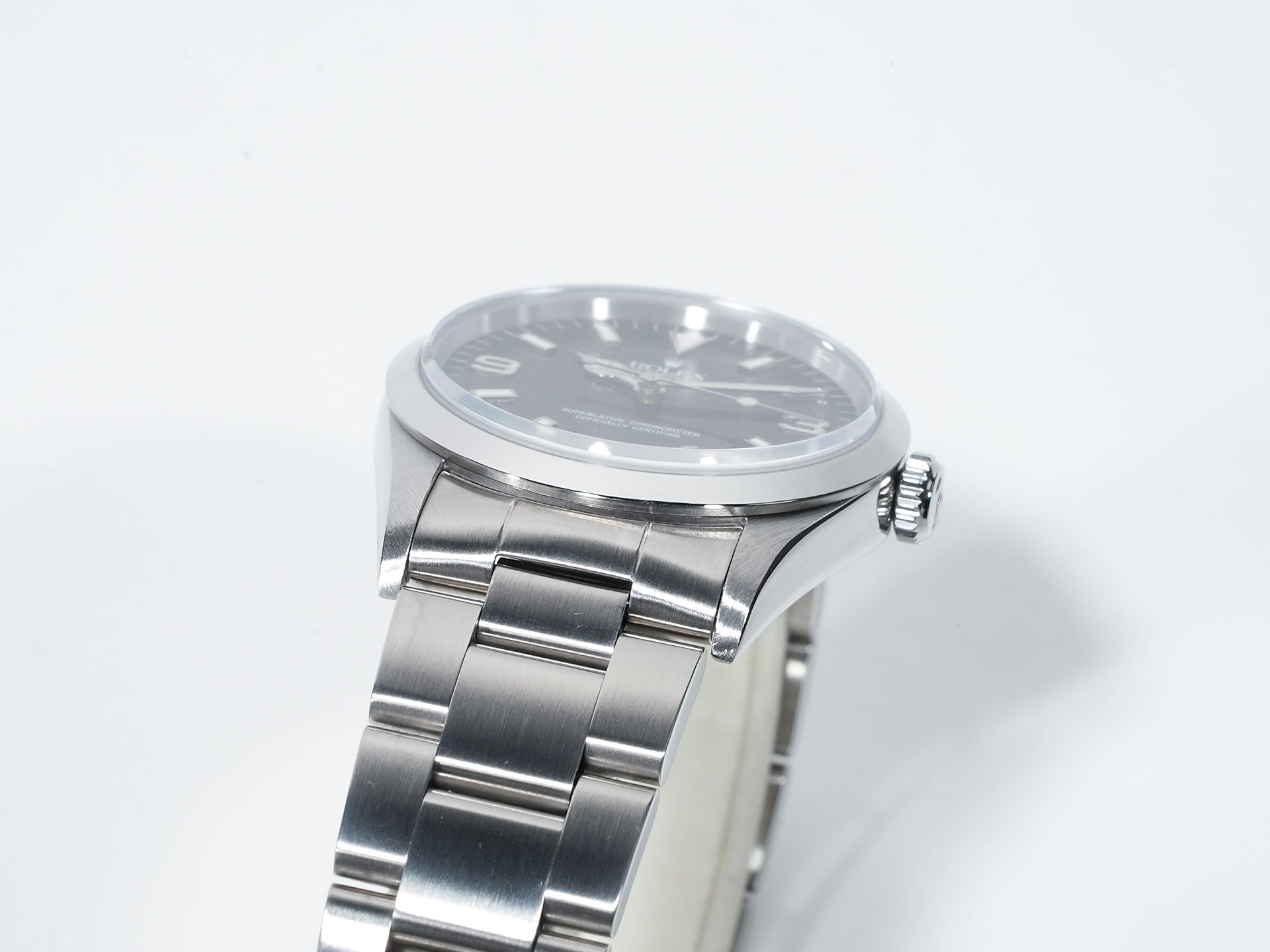 ロレックス エクスプローラーI Ref.14270 ステンレススチール ブラック文字盤 オイスターブレスレット 中古 mfoqyym7