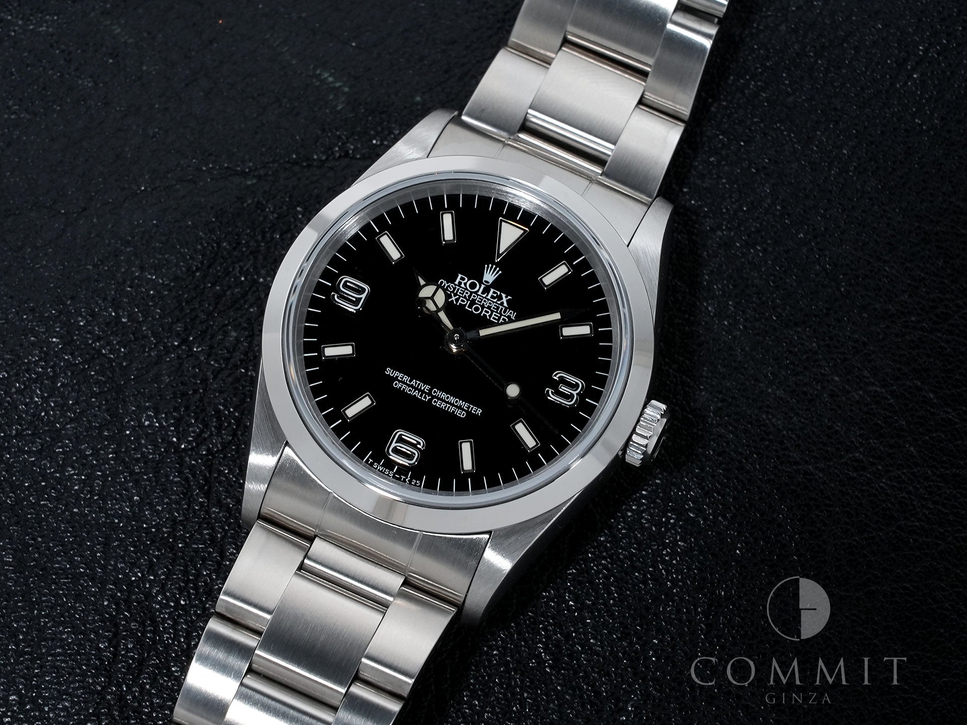 ロレックス エクスプローラーI Ref.14270 ステンレススチール ブラック文字盤 オイスターブレスレット 中古 mfoqyym7