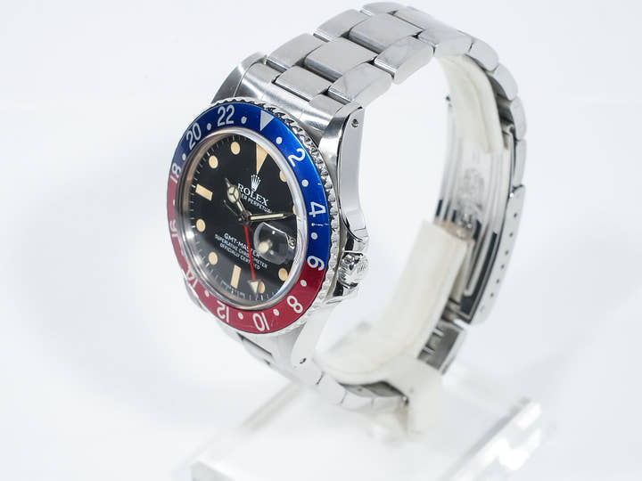 ロレックス GMTマスター Ref.16750 ステンレススチール ブラック文字盤 オイスターブレスレット 中古 vcvpo68r