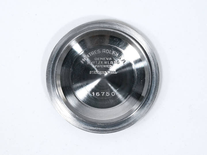 ロレックス GMTマスター Ref.16750 ステンレススチール ブラック文字盤 オイスターブレスレット 中古 vcvpo68r