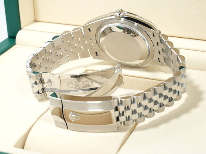 ロレックス デイトジャスト36 Ref.126234NG ステンレススチール/ホワイトゴールド ホワイトシェルx10Pダイヤ文字盤 未使用 xe2kczs8