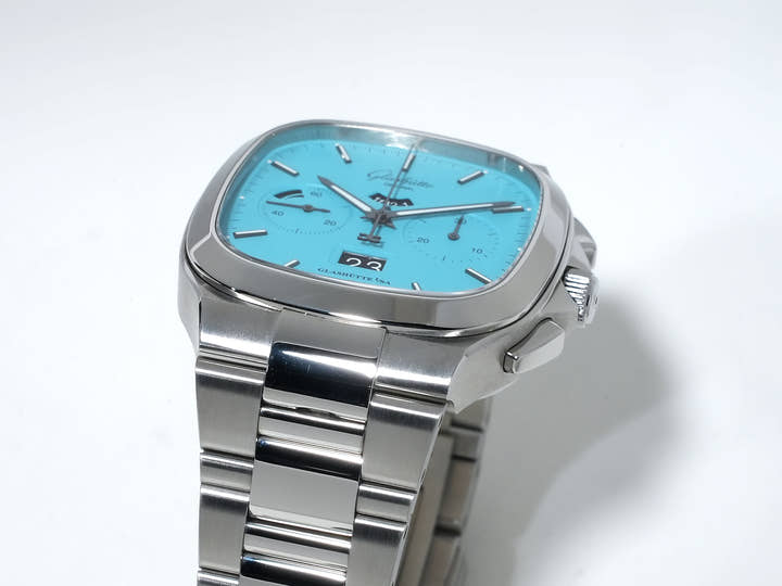 グラスヒュッテオリジナル セブンティーズ・クロノグラフ・パノラマデイト リミテッド・エディション Ref.1-37-02-10-02-63 ステンレススチール ディスコブルー文字盤 美品 rirppcki