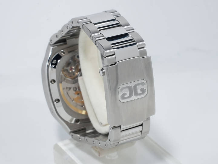 グラスヒュッテオリジナル セブンティーズ・クロノグラフ・パノラマデイト リミテッド・エディション Ref.1-37-02-10-02-63 ステンレススチール ディスコブルー文字盤 美品 rirppcki